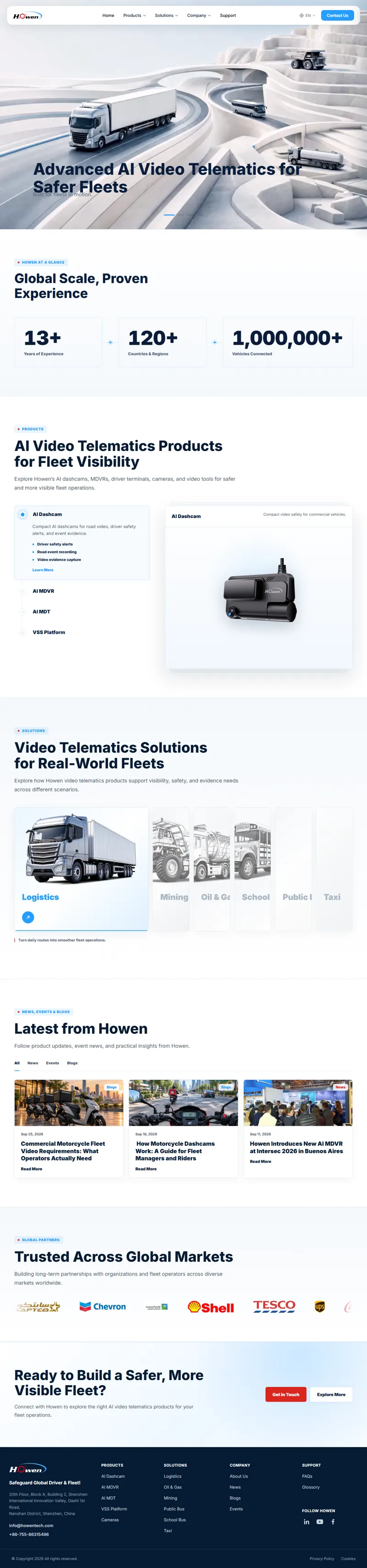 AI video telematics provider| 4g dashcam 网页长截图